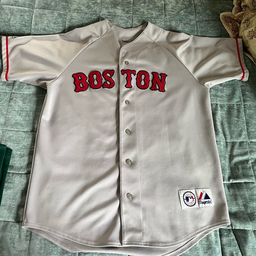 Red Sox jersey, grey. Used, good shape.
